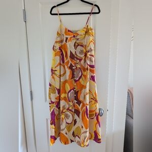 Floral Maxi Dress with Spaghetti Straps